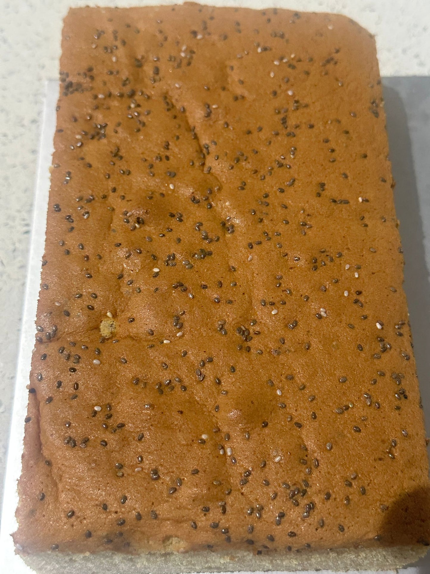 Earl Grey Castella Cake with Chia Seeds